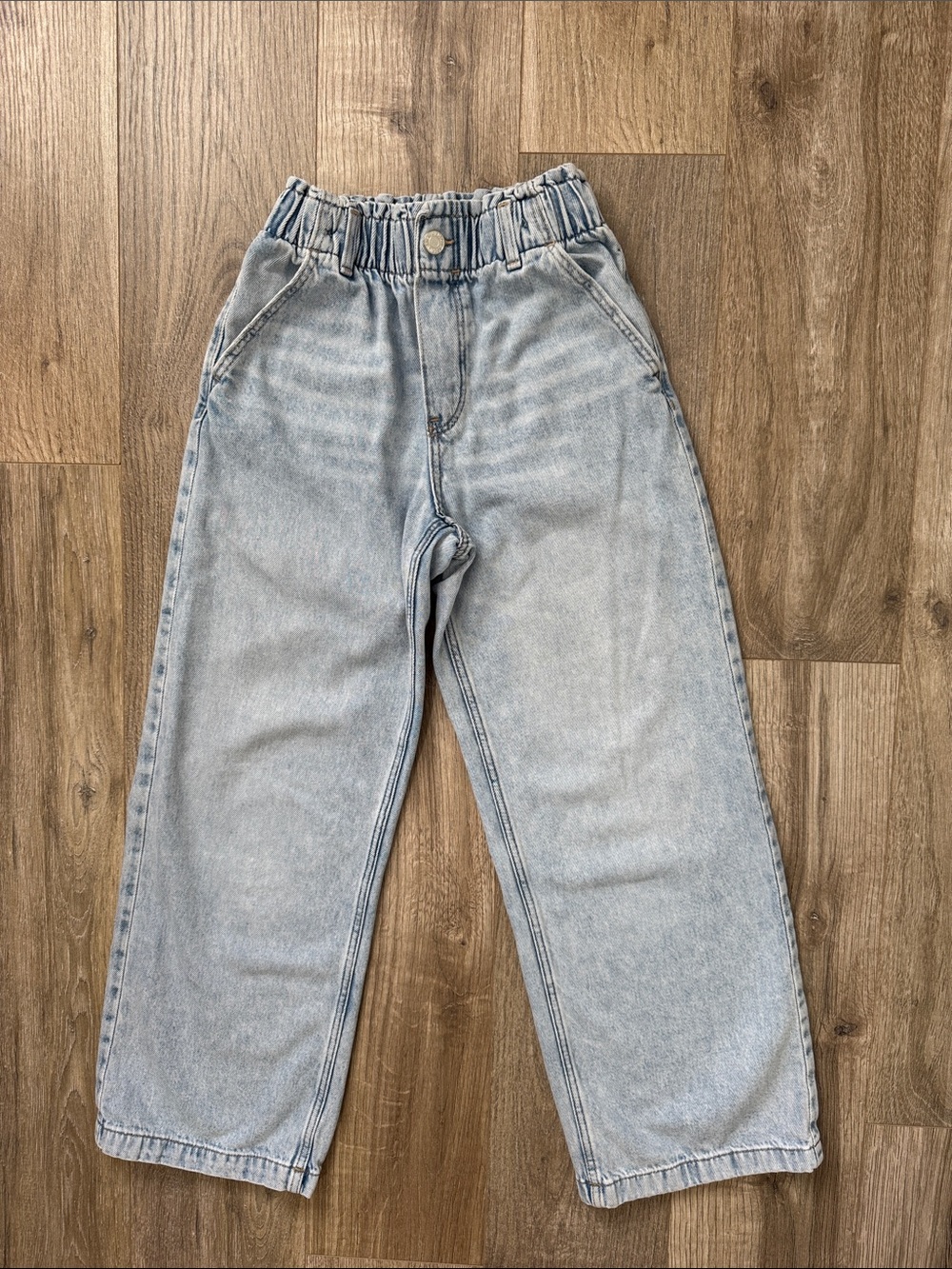 H&M Girl Wide Leg Light Blue Jeans Size 10